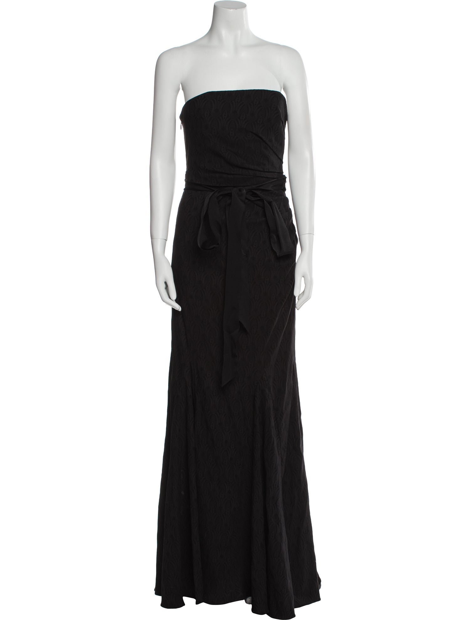 Badgley Mischka Strapless Long Dress