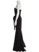 Badgley Mischka Strapless Long Dress