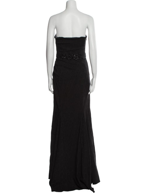 Badgley Mischka Strapless Long Dress
