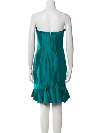 Badgley Mischka Strapless Mini Dress