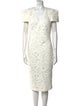 Badgley Mischka Printed Midi Length Dress