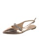 Badgley Mischka Leather Slingback Flats