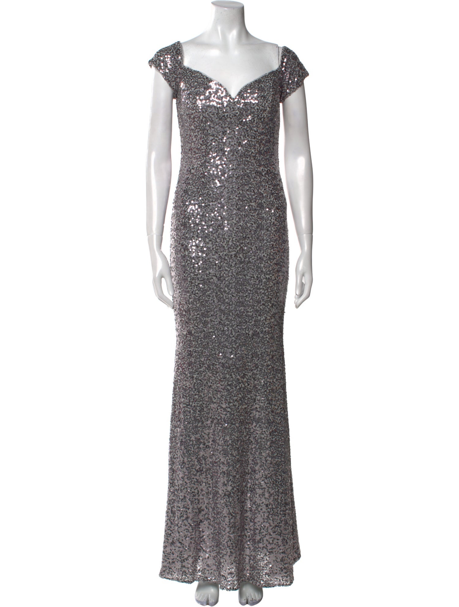 Badgley Mischka Nylon Long Dress