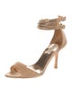Badgley Mischka Satin Crystal Embellishments D'Orsay Pumps