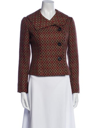 Badgley Mischka Wool Printed Jacket