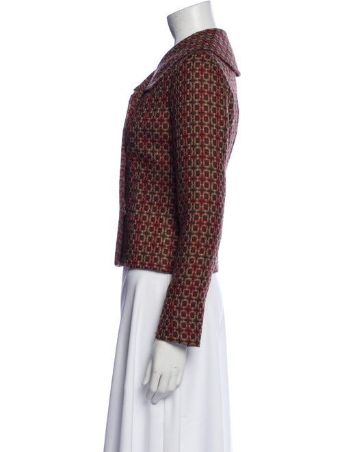 Badgley Mischka Wool Printed Jacket