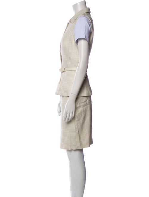 Badgley Mischka Plaid Print Skirt Set