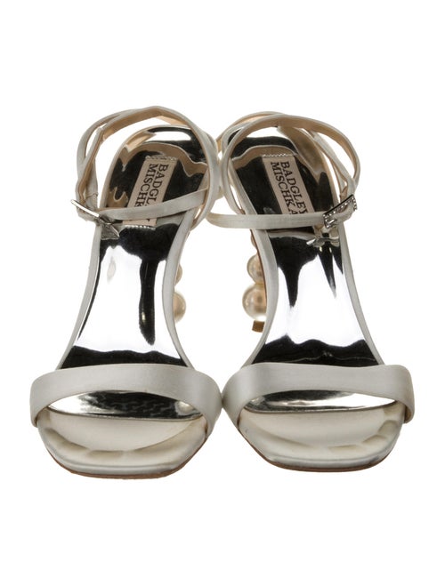 Badgley Mischka Satin Slingback Sandals