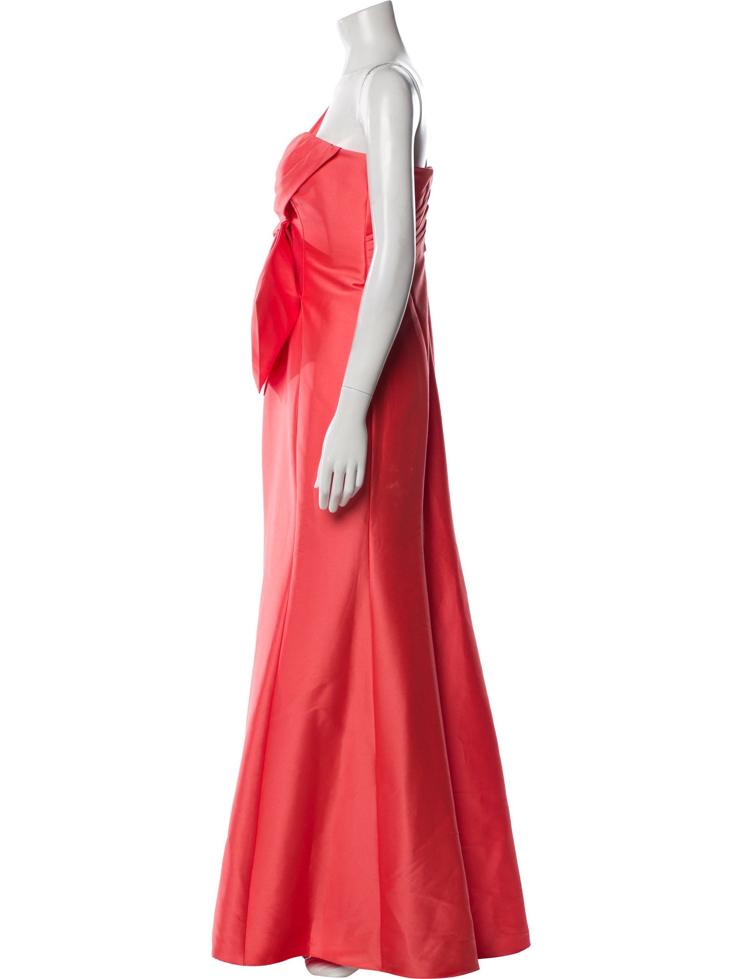 Badgley Mischka One-Shoulder Long Dress
