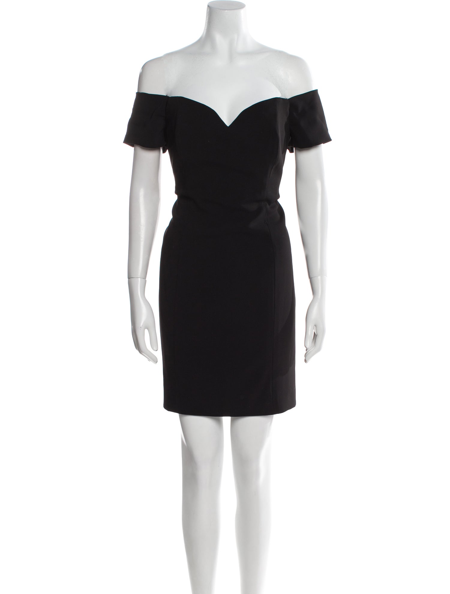 Badgley Mischka Off-The-Shoulder Mini Dress