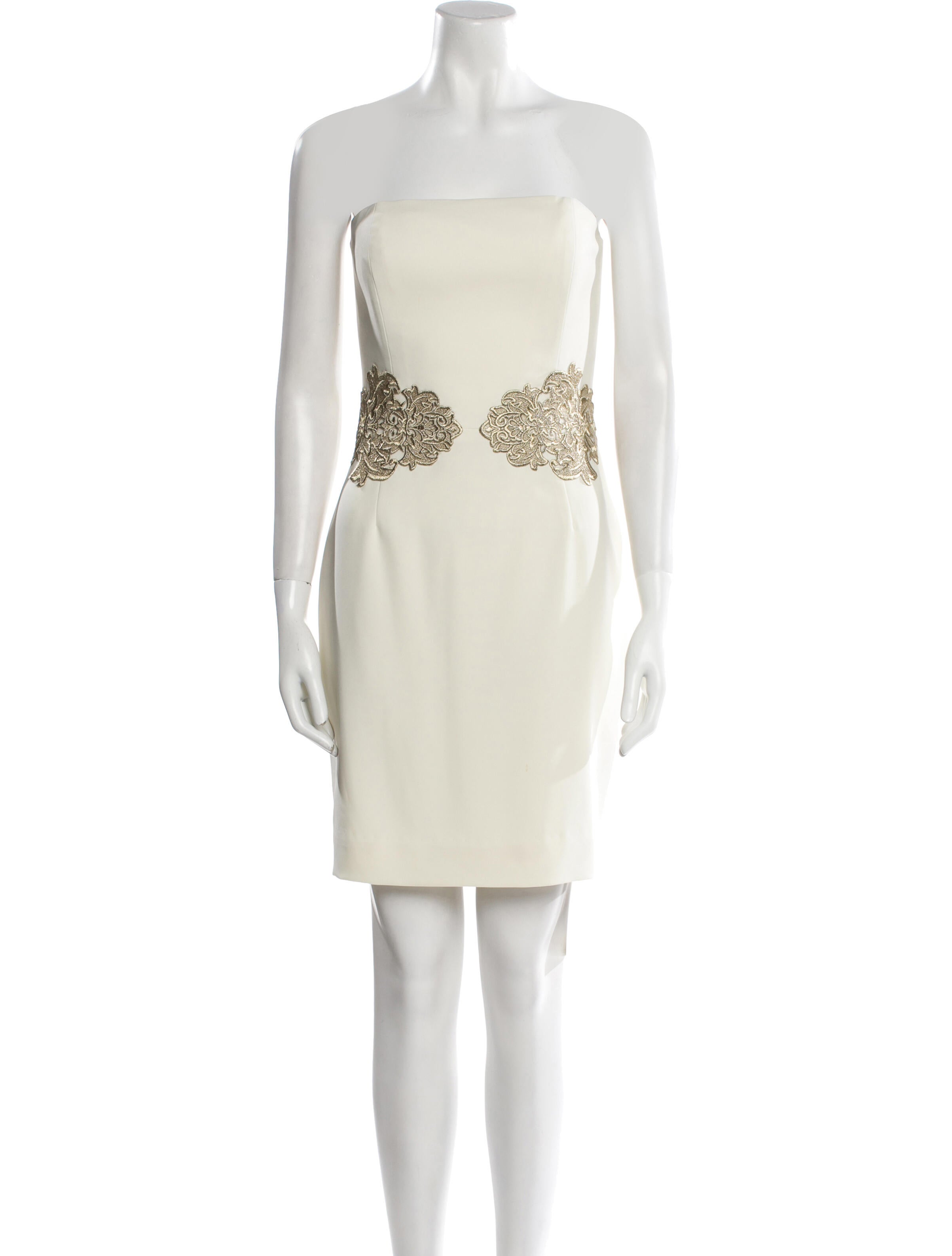 Badgley Mischka Strapless Mini Dress