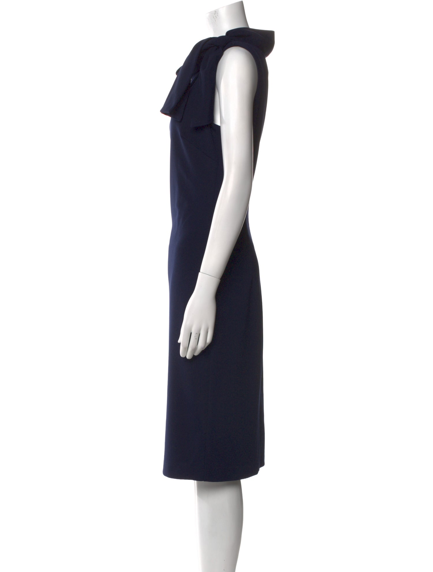 Badgley Mischka Cowl Neck Midi Length Dress