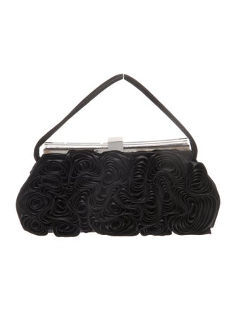 Badgley Mischka Satin Top Handle Bag