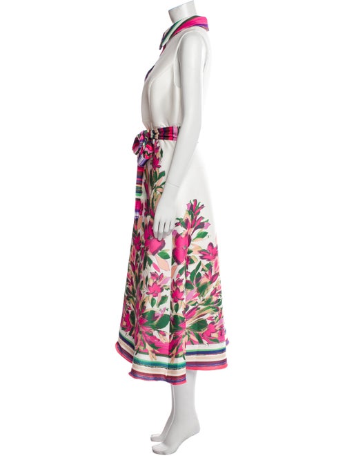 Badgley Mischka Printed Long Dress