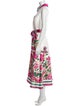 Badgley Mischka Printed Long Dress
