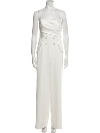 Badgley Mischka Strapless Jumpsuit