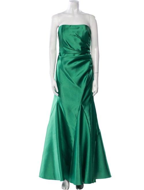 Badgley Mischka Strapless Long Dress