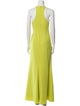 Badgley Mischka Halterneck Long Dress