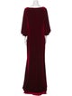 Badgley Mischka Bateau Neckline Long Dress