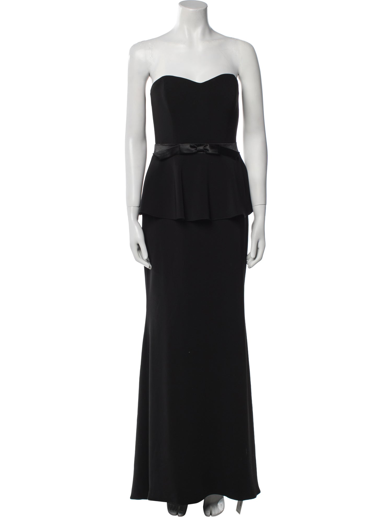 Badgley Mischka Strapless Long Dress