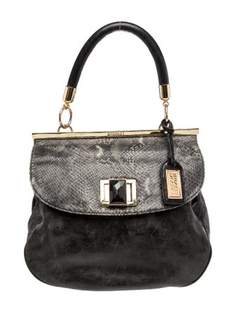 Badgley Mischka Leather Top Handle Bag