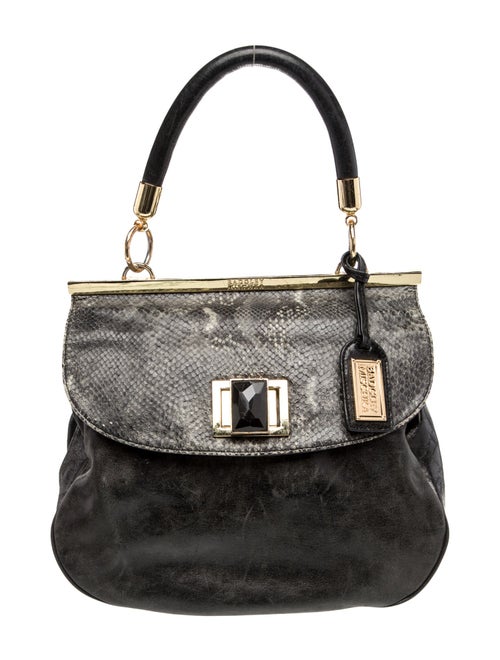 Badgley Mischka Leather Top Handle Bag