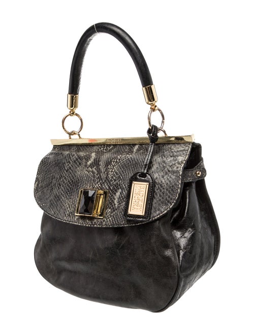 Badgley Mischka Leather Top Handle Bag