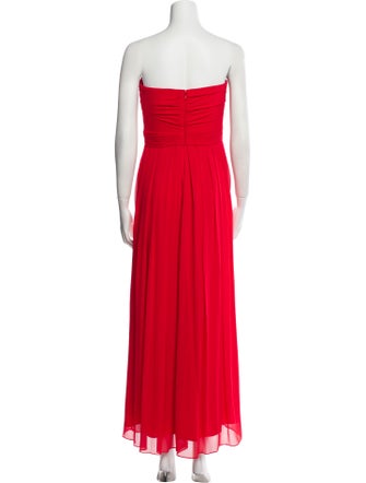 Badgley Mischka Strapless Long Dress