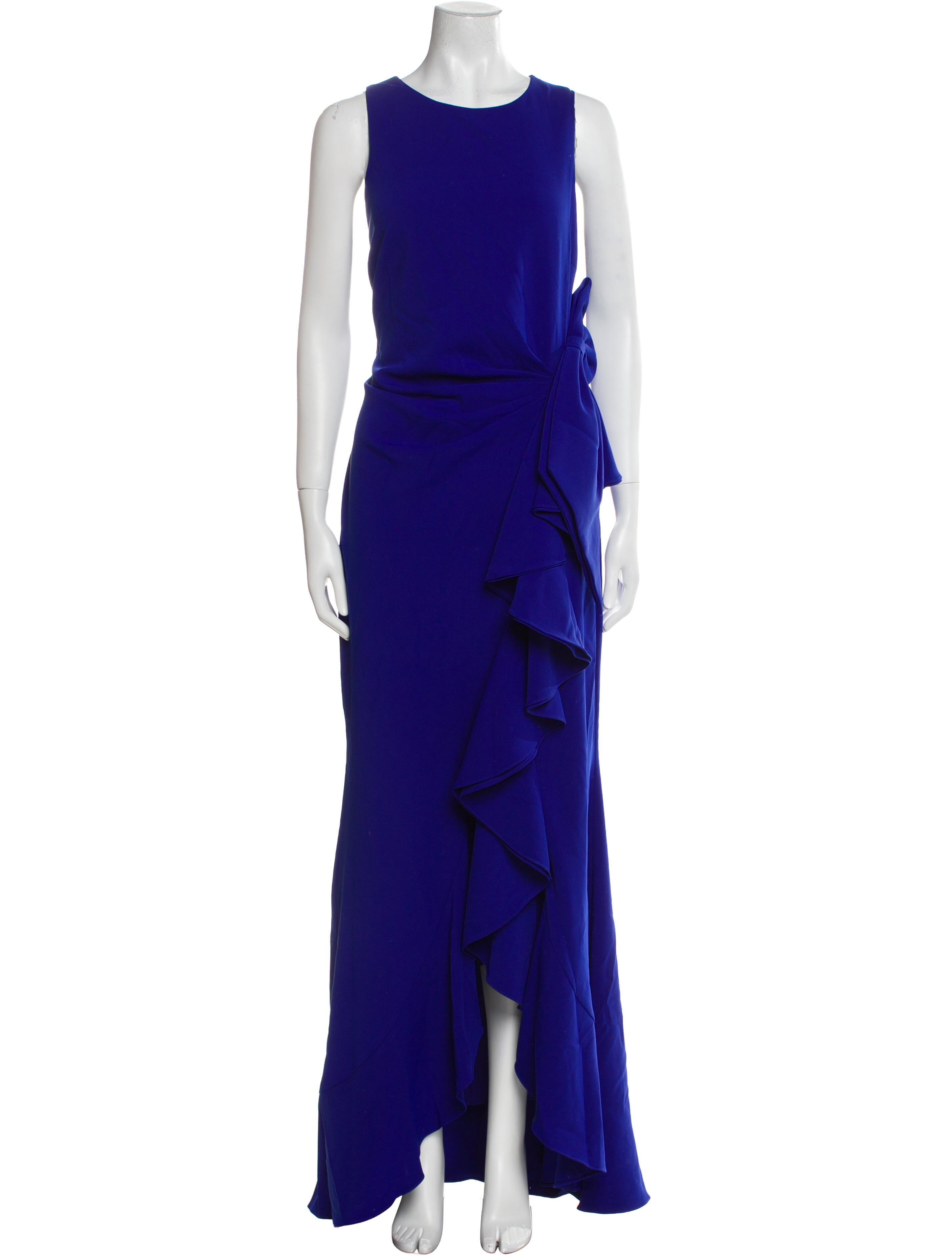 Badgley Mischka Crew Neck Long Dress w/ Tags