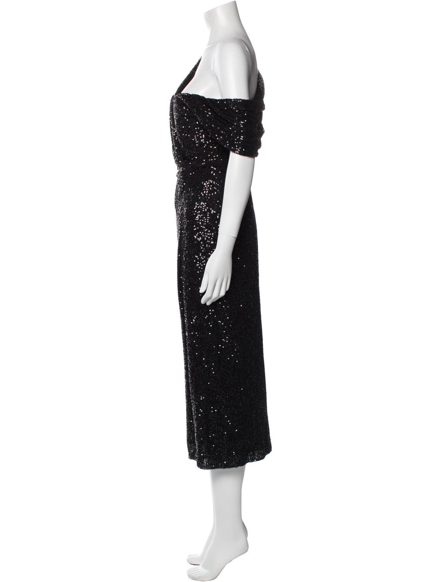Badgley Mischka Sequin Midi Length Dress w/ Tags