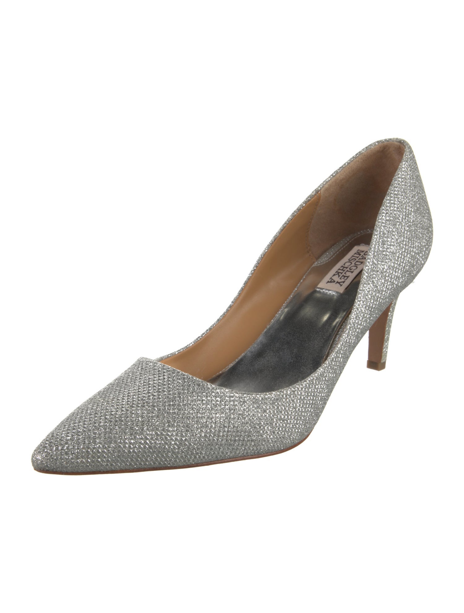 Badgley Mischka Glitter Pumps
