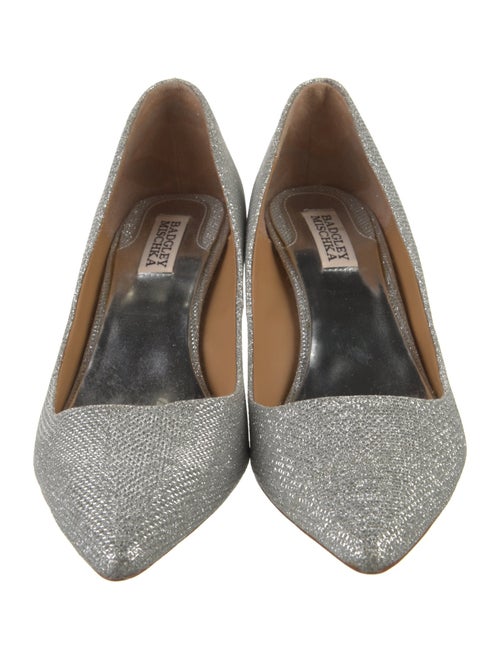 Badgley Mischka Glitter Pumps
