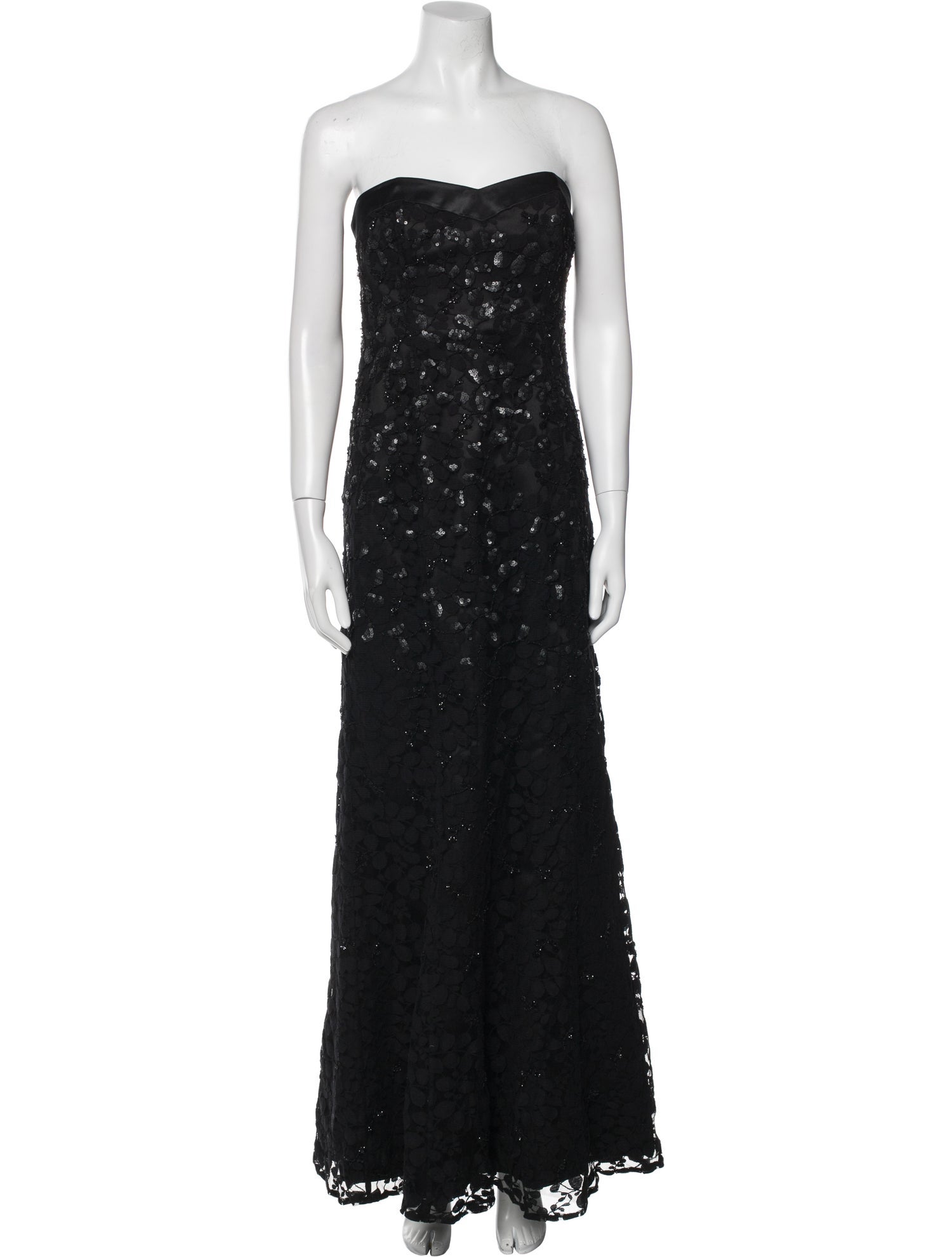 Badgley Mischka Strapless Long Dress