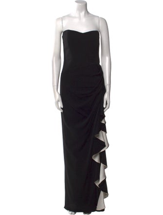 Badgley Mischka Strapless Long Dress
