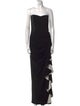 Badgley Mischka Strapless Long Dress