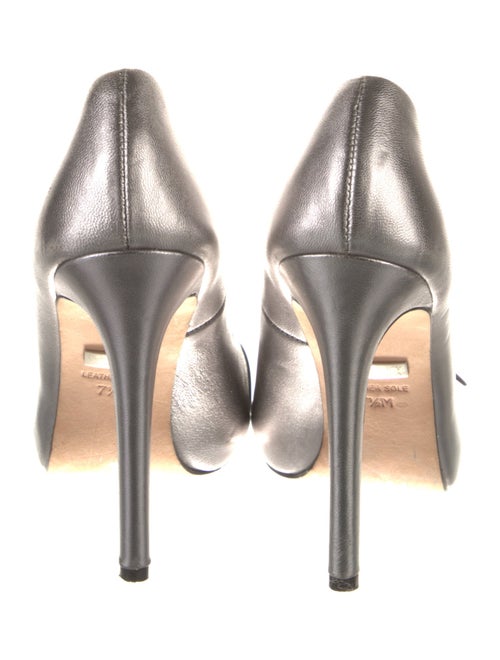 Badgley Mischka Leather Crystal Embellishments Sandals