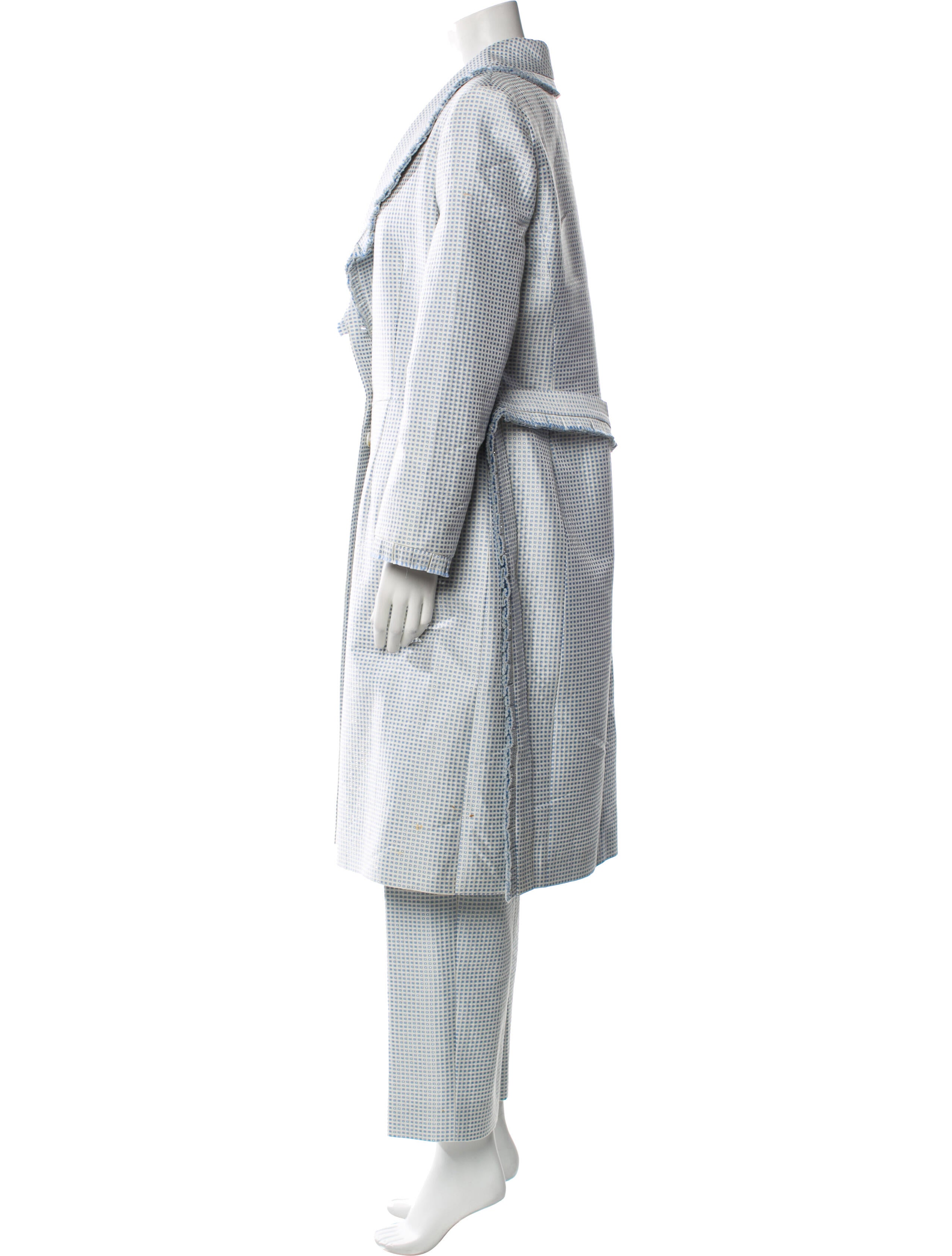 Badgley Mischka Plaid Print Pantsuit