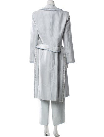 Badgley Mischka Plaid Print Pantsuit