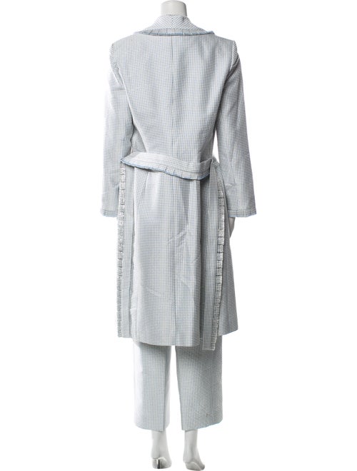 Badgley Mischka Plaid Print Pantsuit