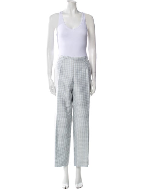 Badgley Mischka Plaid Print Pantsuit