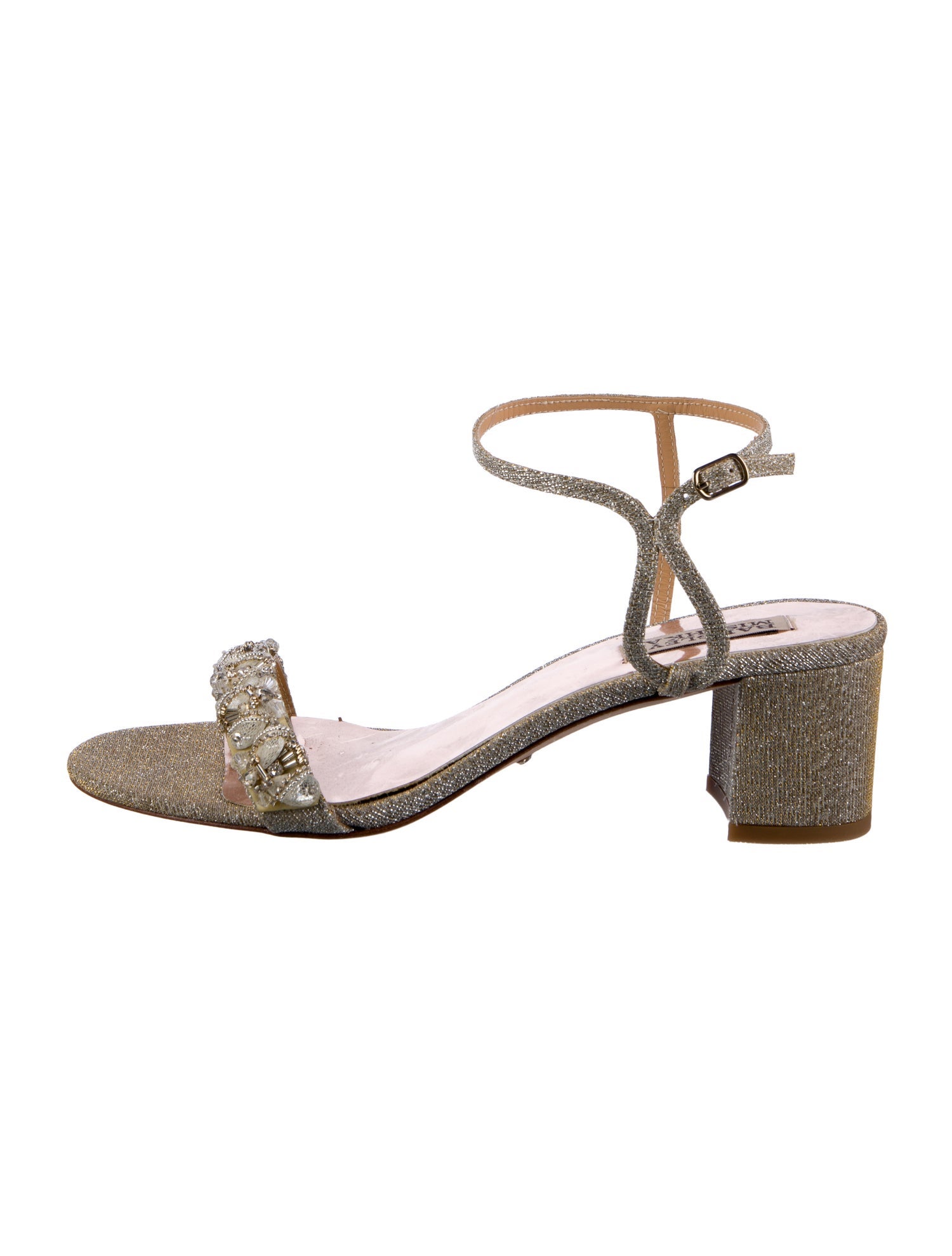 Badgley Mischka Glitter Accents Slingback Pumps