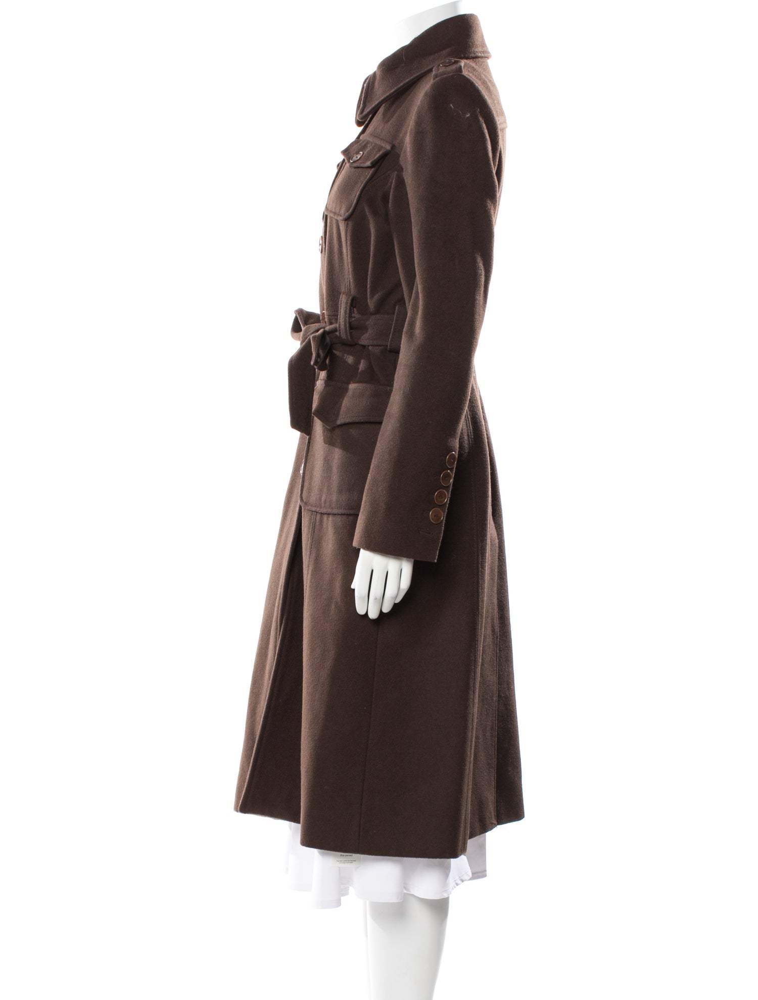 Badgley Mischka Wool Trench Coat