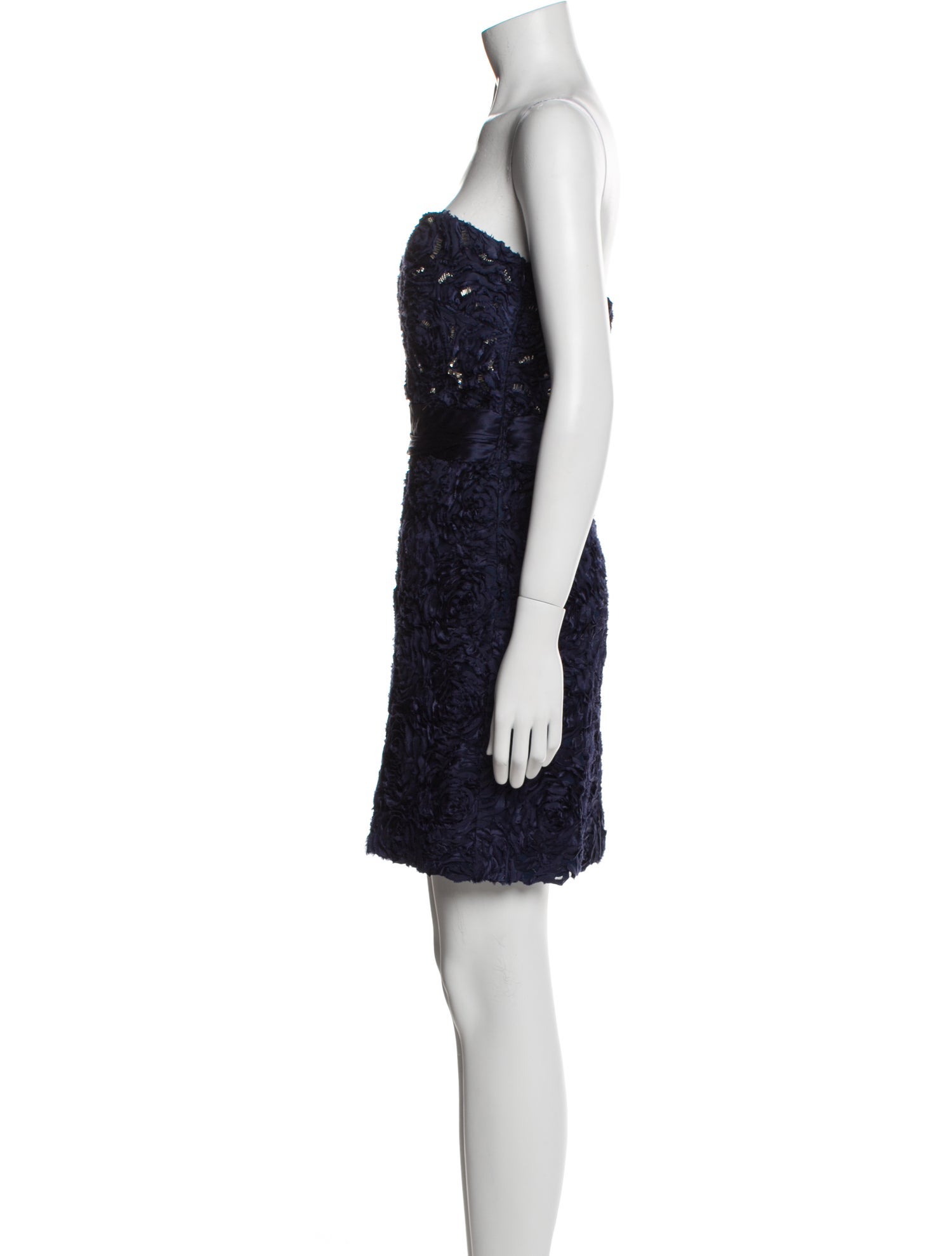 Badgley Mischka Strapless Mini Dress