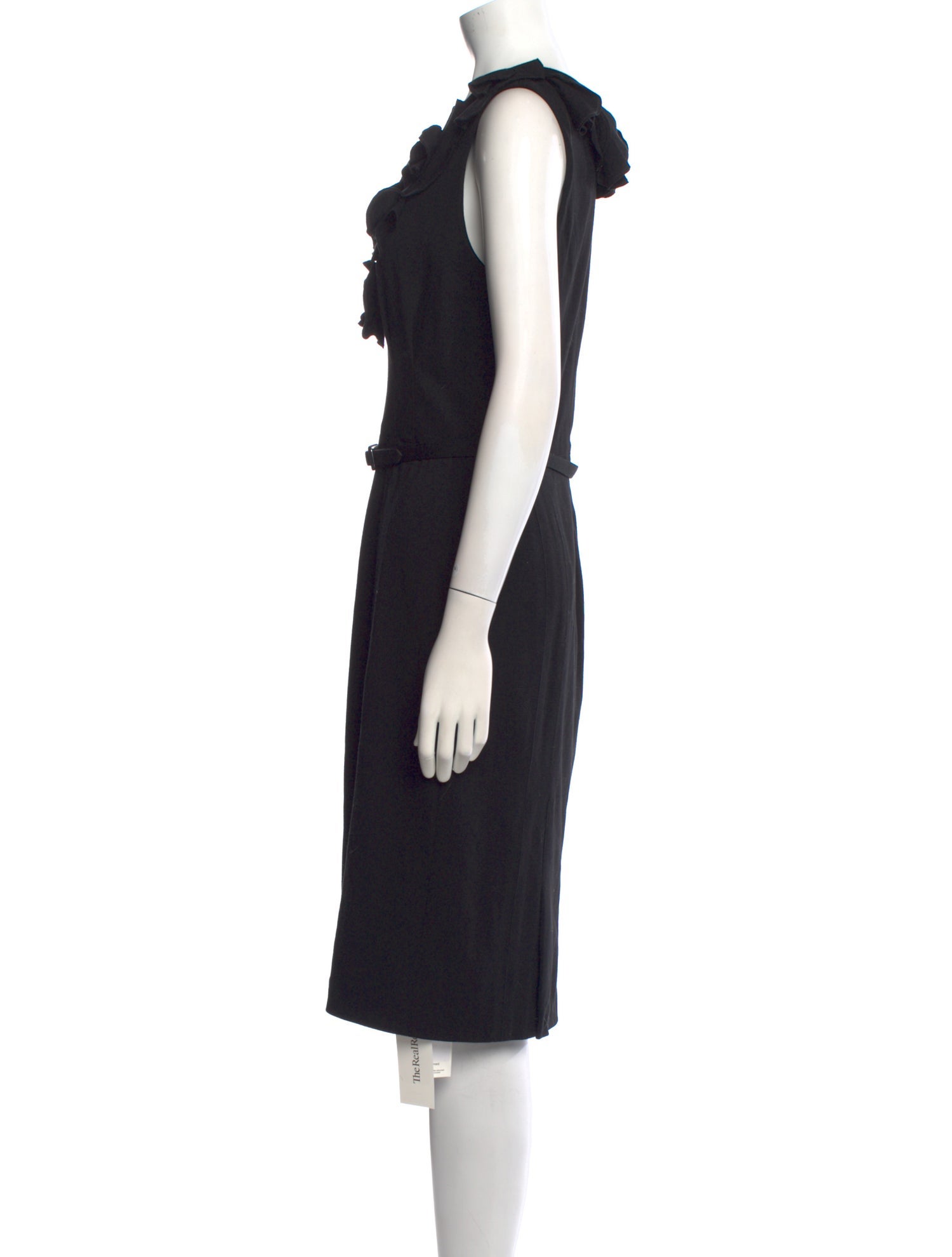 Badgley Mischka Scoop Neck Knee-Length Dress