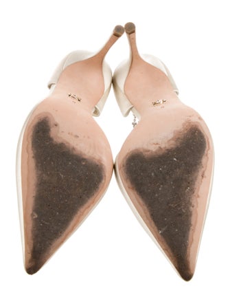 Badgley Mischka Satin Chain-Link Accents D'Orsay Pumps