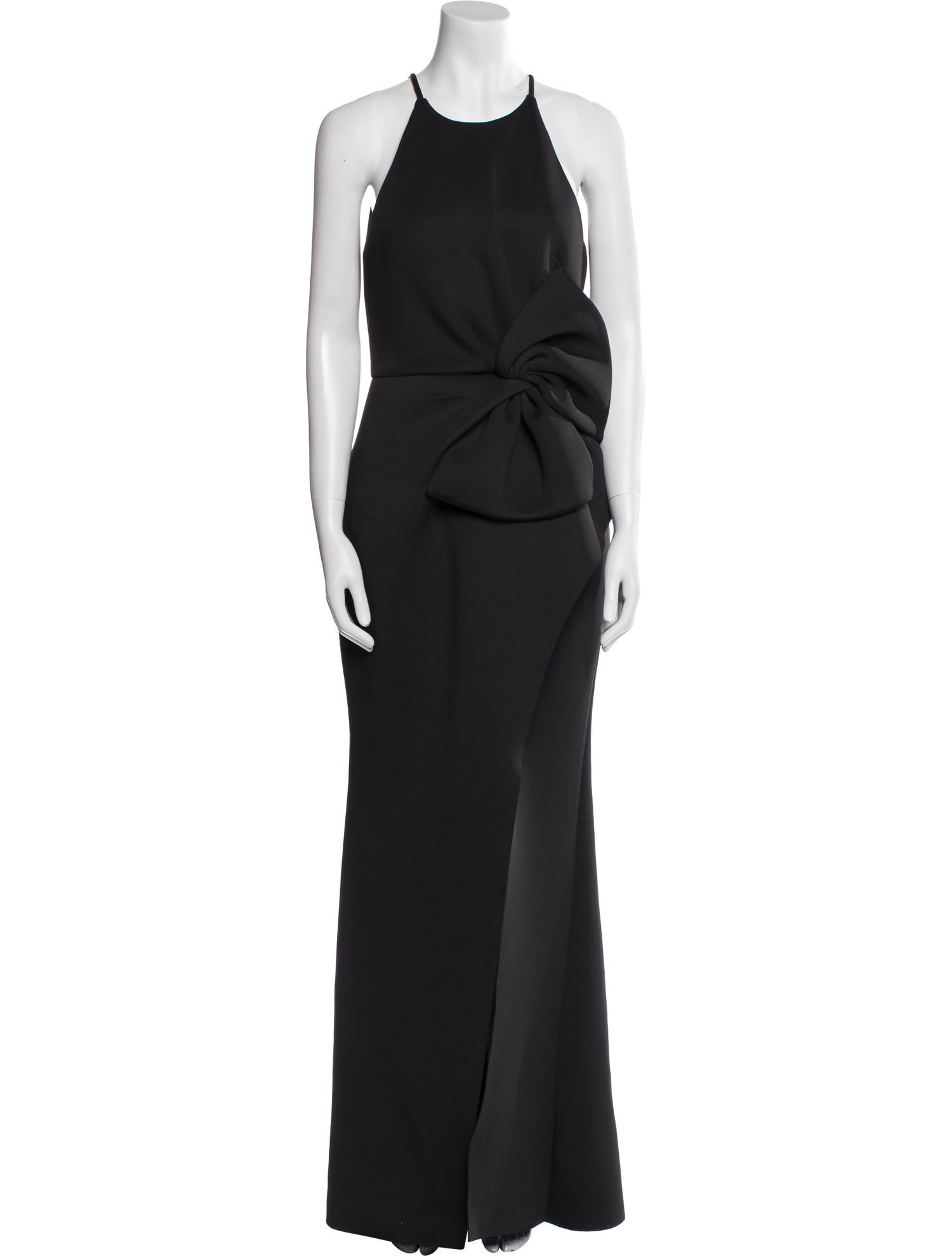 Badgley Mischka Halterneck Long Dress
