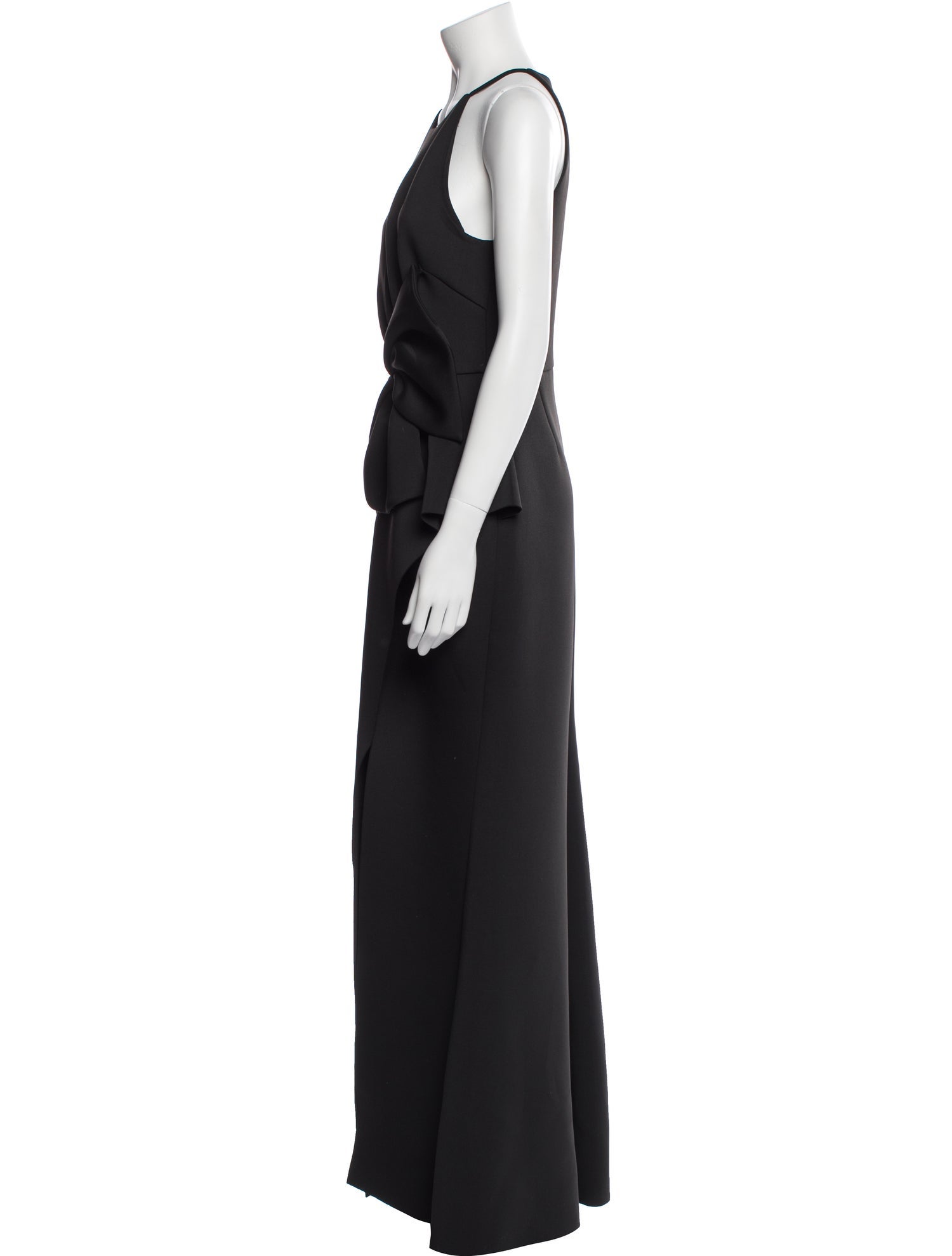 Badgley Mischka Halterneck Long Dress