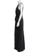 Badgley Mischka Halterneck Long Dress