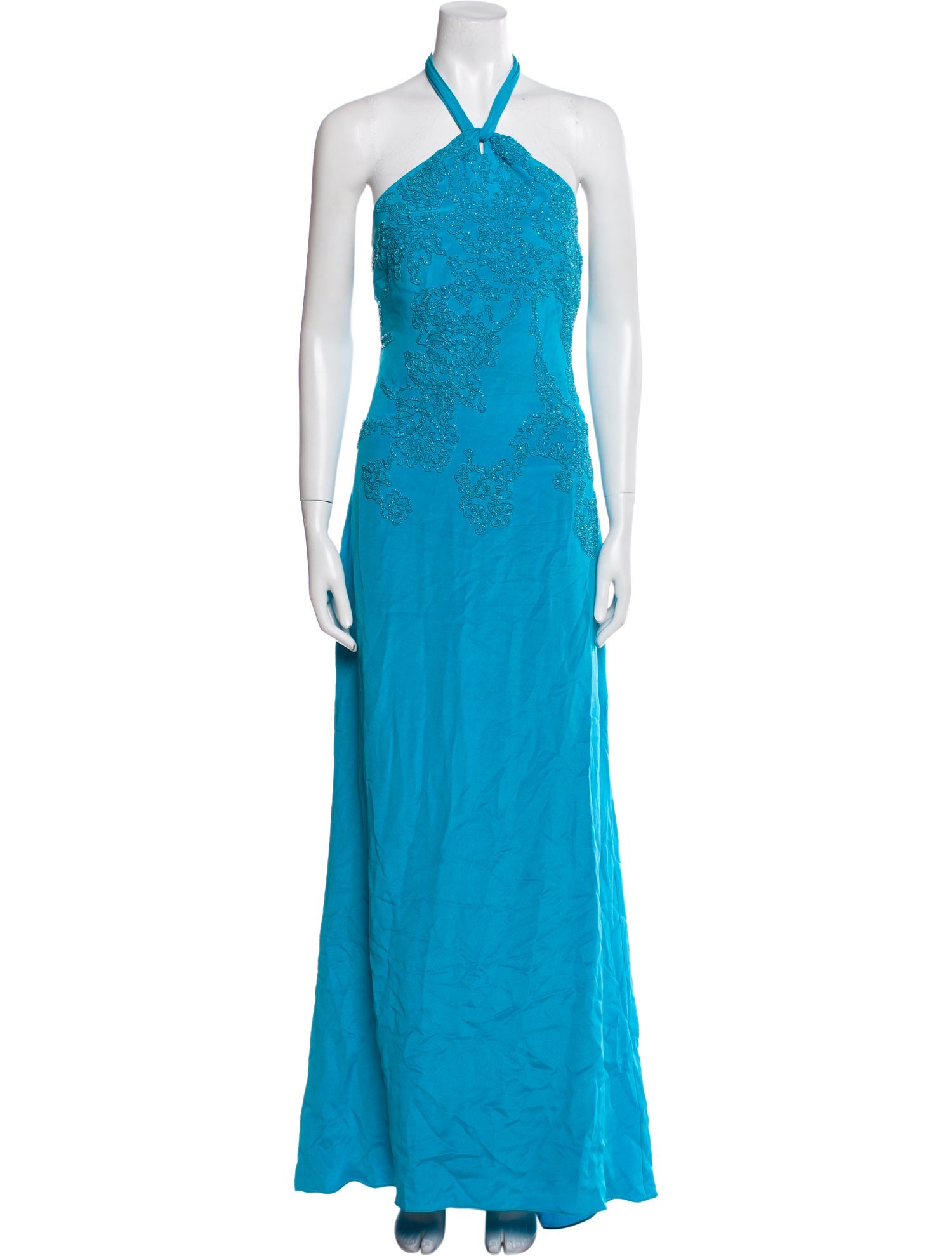 Badgley Mischka Silk Long Dress