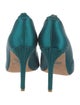 Badgley Mischka Satin Crystal Embellishments Pumps